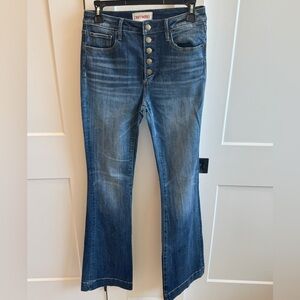 DRIFTWOOD Indigo Flare Jeans with Button Fly​